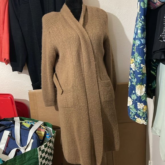 100% baby alpaca luxury cardigan robe - Picture 6 of 9